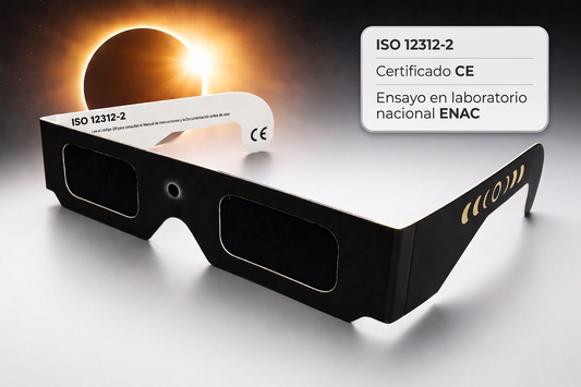 Gafas Eclipse Solar - ISO 12312-2 - CE - Ensayadas en Laboratorio